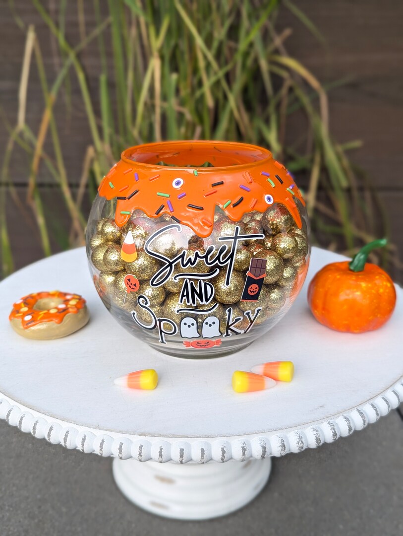 Recipe Orange Candy Dish Halloween Candy Bowl With Orange Slime
